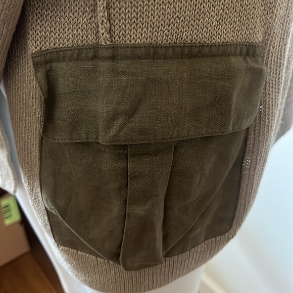 Lafayette 148 Knitted Open Front Cardigan Pockets Size L - Picture 2 of 11